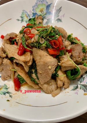 รูปของ ผัดกะเพราหมูหมัก