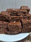 Cuadrados de chocolate y limón veganos