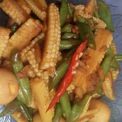 Saute babycorn with quail eggs (week 6) রেসিপির প্রধান ছবি