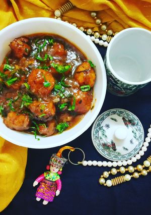 A picture of Veg manchurian.