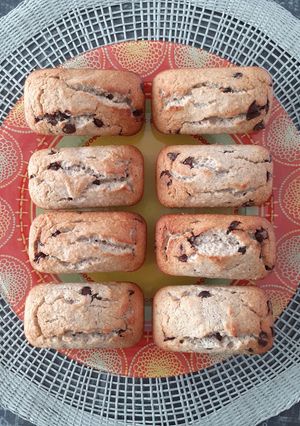 Une photo de Petits Cakes à la Noisettes, Sarrasin et Pép Chocolat / Healthy