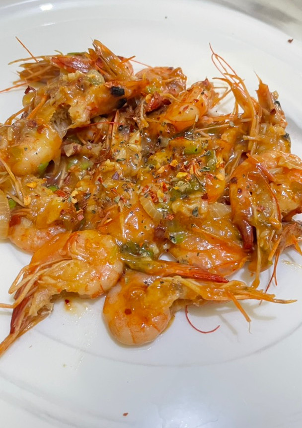 Foto resep Garlic Butter Prawns /Udang Saus Mentega