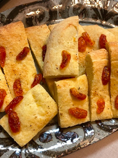 A picture of Potato Bread with Dried Tomato.