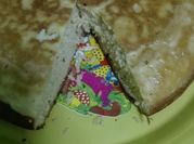 Una foto de tortas de plátano en licuadora