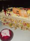 Pastel frío de atún