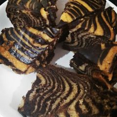 A picture of Zebra cake.