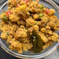 A picture of Dhokla Upma.