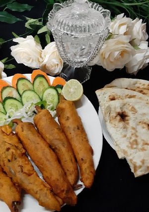 A picture of Bari hari mirch ke pakoray.