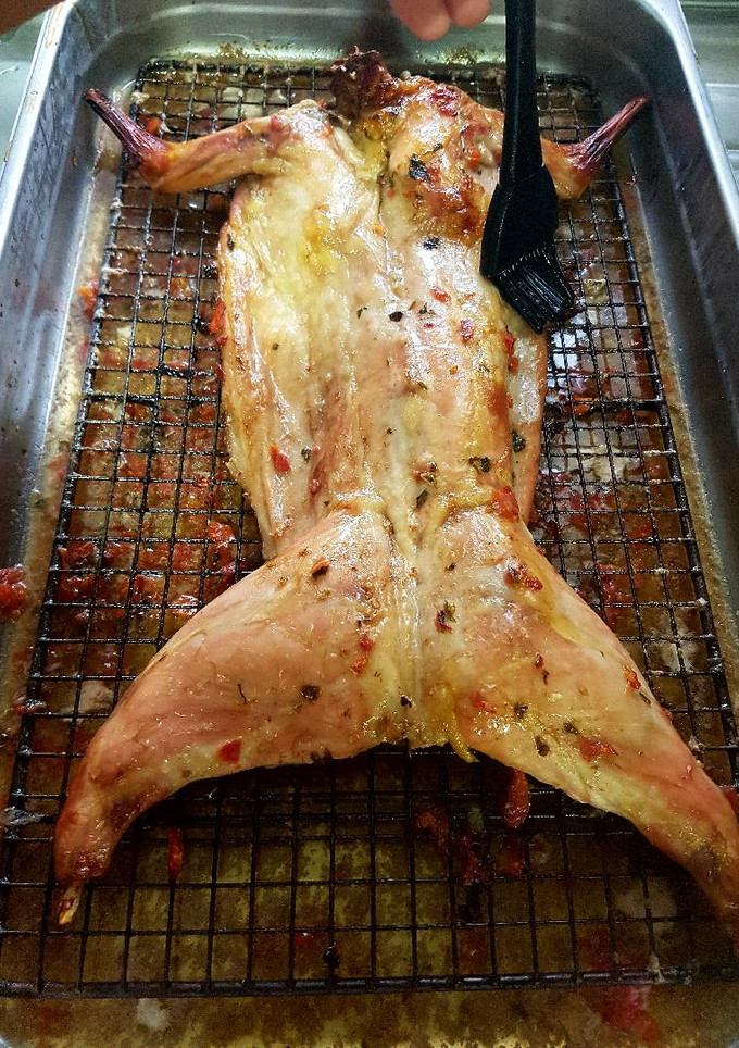 Una foto de Conejo horneado
