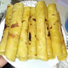 A picture of Soft coconut, butternut chapati.