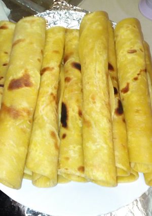 A picture of Soft coconut, butternut chapati.