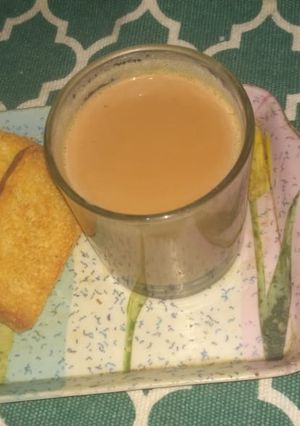 A picture of Dhaba ki chai.