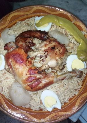 صورة لوصفة تليتلي بالدجاج محمر 🍗🍗