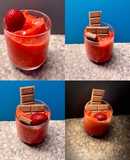 Sorbet 🍓 φράουλα ♥️♥️♥️🍓🍋🍯🍓♥️♥️♥️ (παγωτό σορμπέ) με 3 υλικά +1 bonus 🍫😋♥️♥️😋