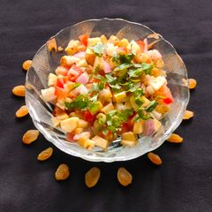 A picture of Guava raisin salsa.
