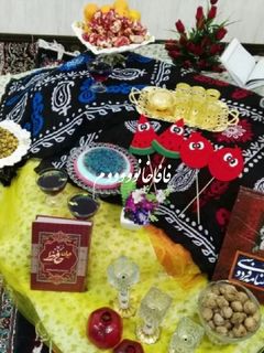 عکسی از دستور دیزاین سفره شب یلدا