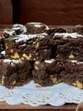 Fudge cremoso de chocolate e nozes