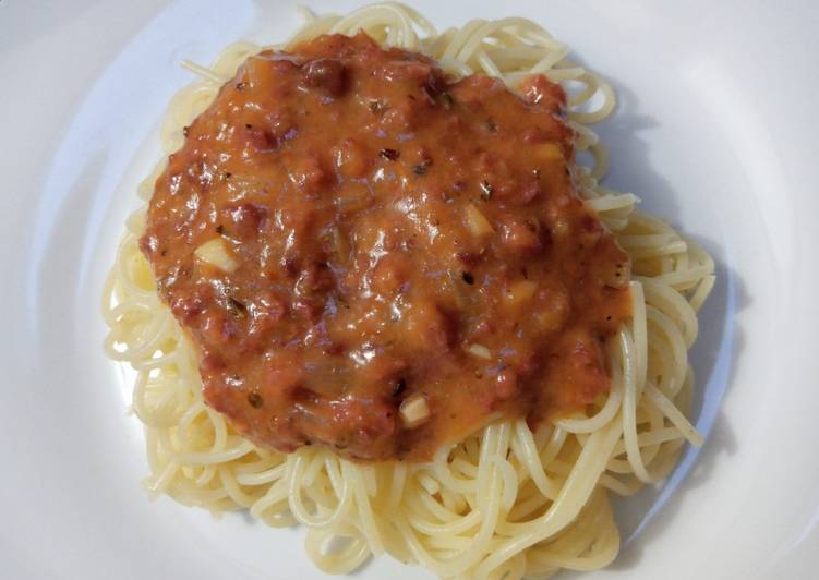 Cara Gampang Menyiapkan Saus spaghetti dan pizza homemade yang Menggugah Selera