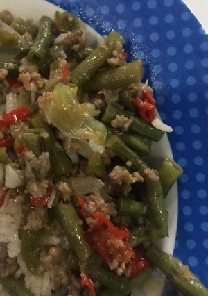 Foto resep Tumis kacang panjang bunga kiunyit cornet