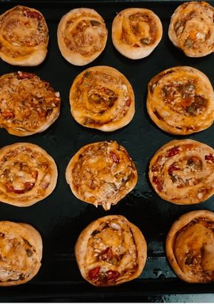 A picture of Pizza Pinwheel (Swirl Pizza).