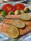 Salmón a la lima