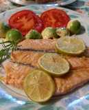 Salmón a la lima