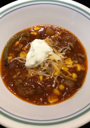 A picture of Taco Soup.
