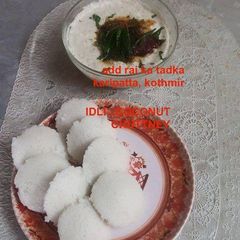 A picture of Idli And Chutney  .