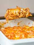 Macarrones boloñesa gratinados