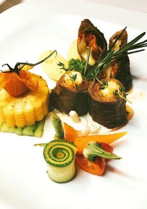 Hình của món Bò cuộn phô mai.