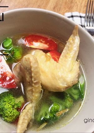 Foto resep Broccoli wings soup