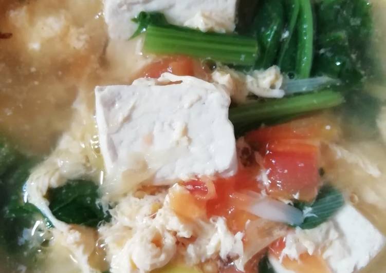 Resep Sup Tomat Tahu, Enak Banget