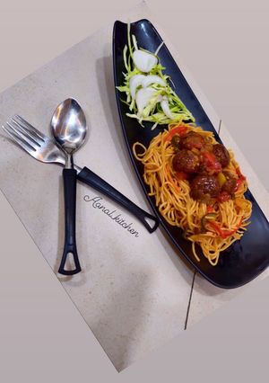 A picture of Hakka noodles.