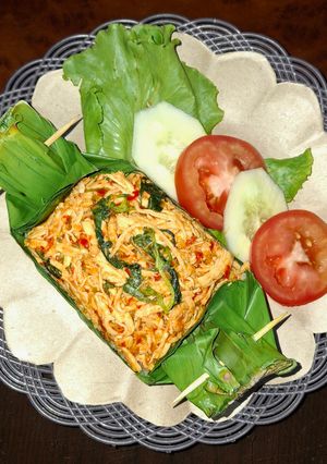 Foto resep Nasi Bakar Ayam Suwir Kemangi