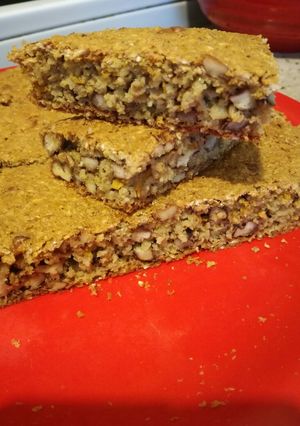 Una foto de Torta de naranja y nueces