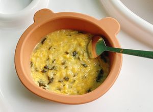 Hình của món Bữa sáng cho bé : Nui trứng rong biển.