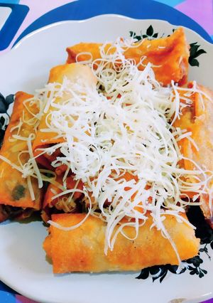 Foto resep Piscok Krispy di luar Lumer didalam.