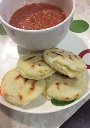 Una foto de Arepas