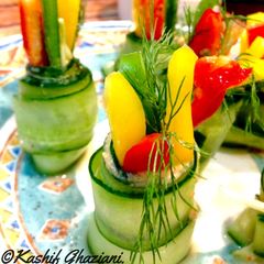 A picture of Cucumber Sushi .