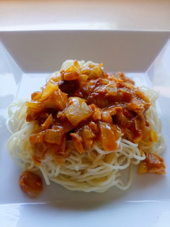Una foto de Noodles con crema de bogavante