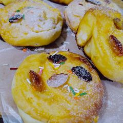 Custard bread rolls A picture of Custard bread rolls.