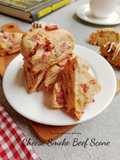 Cheese Smoke Beef Scone
