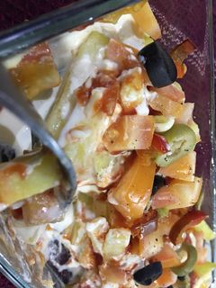 صورة لوصفة بطاطس بالكريمه والخضار