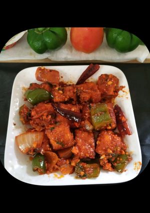 A picture of Paneer Chilli 90.