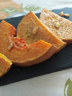 Una foto de Calabaza asada con romero