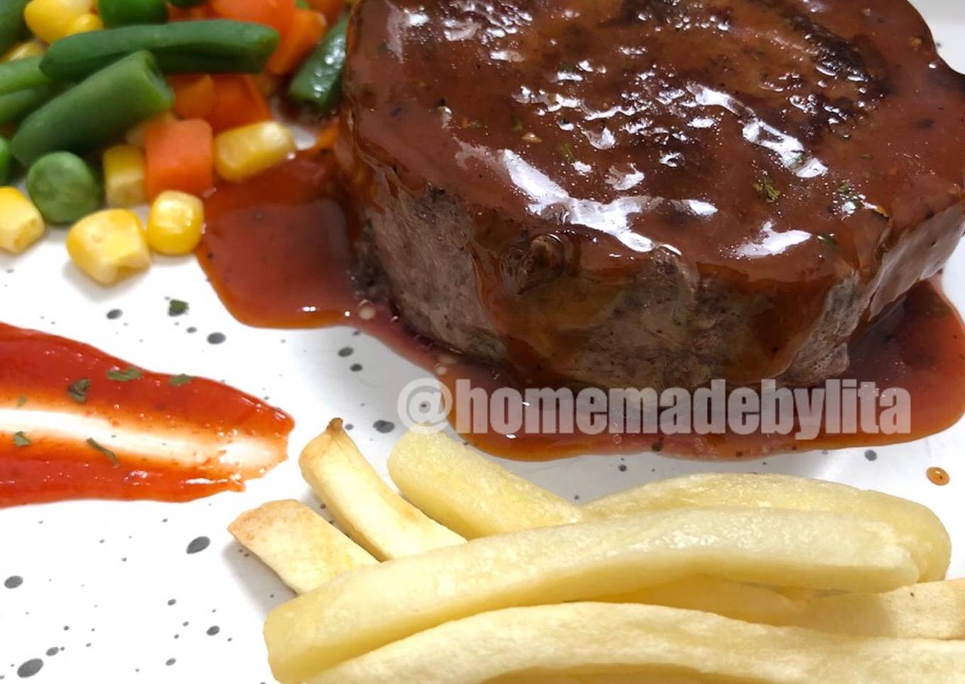 Steak sapi rumahan #homemadebylita