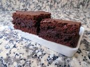 Una foto de brownie con aceite de coco