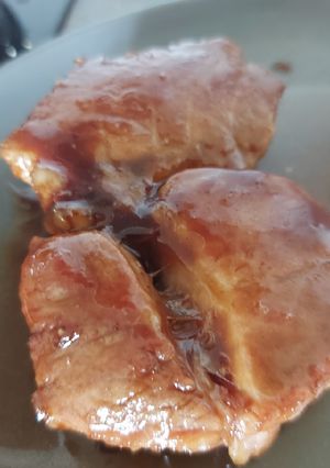 Une photo de Échine de porc caramélisées