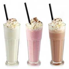 A picture of 11 different shakes for summer time.