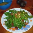 Ensalada de espinacas con tocino de un estudiante PZ